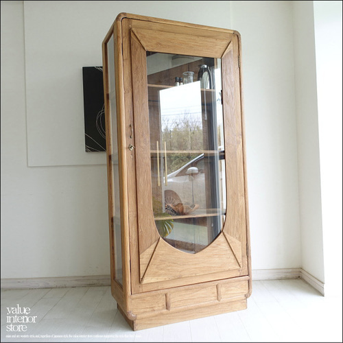 12/10まで 木製キャビネット アンティーク　リメイク　ヴィンテージ　棚 Cabinet / キャビネット〈棚・本棚・ブックケース・ショーケース
