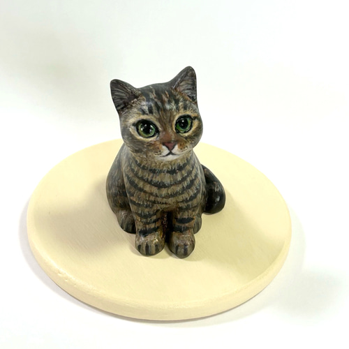 キジトラ猫の置物 招き猫 猫ハウス 通販 19100106｜Creema(クリーマ)