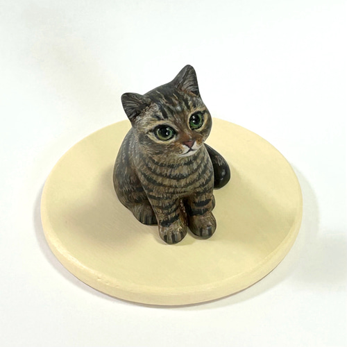 キジトラ猫の置物 招き猫 猫ハウス 通販 19100106｜Creema(クリーマ)