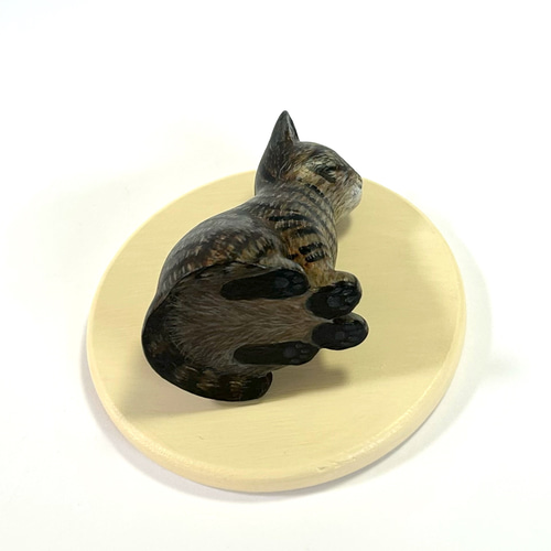 とらねこページ キジトラ猫の置物 招き猫 猫ハウス 通販 19100106｜Creema(クリーマ)