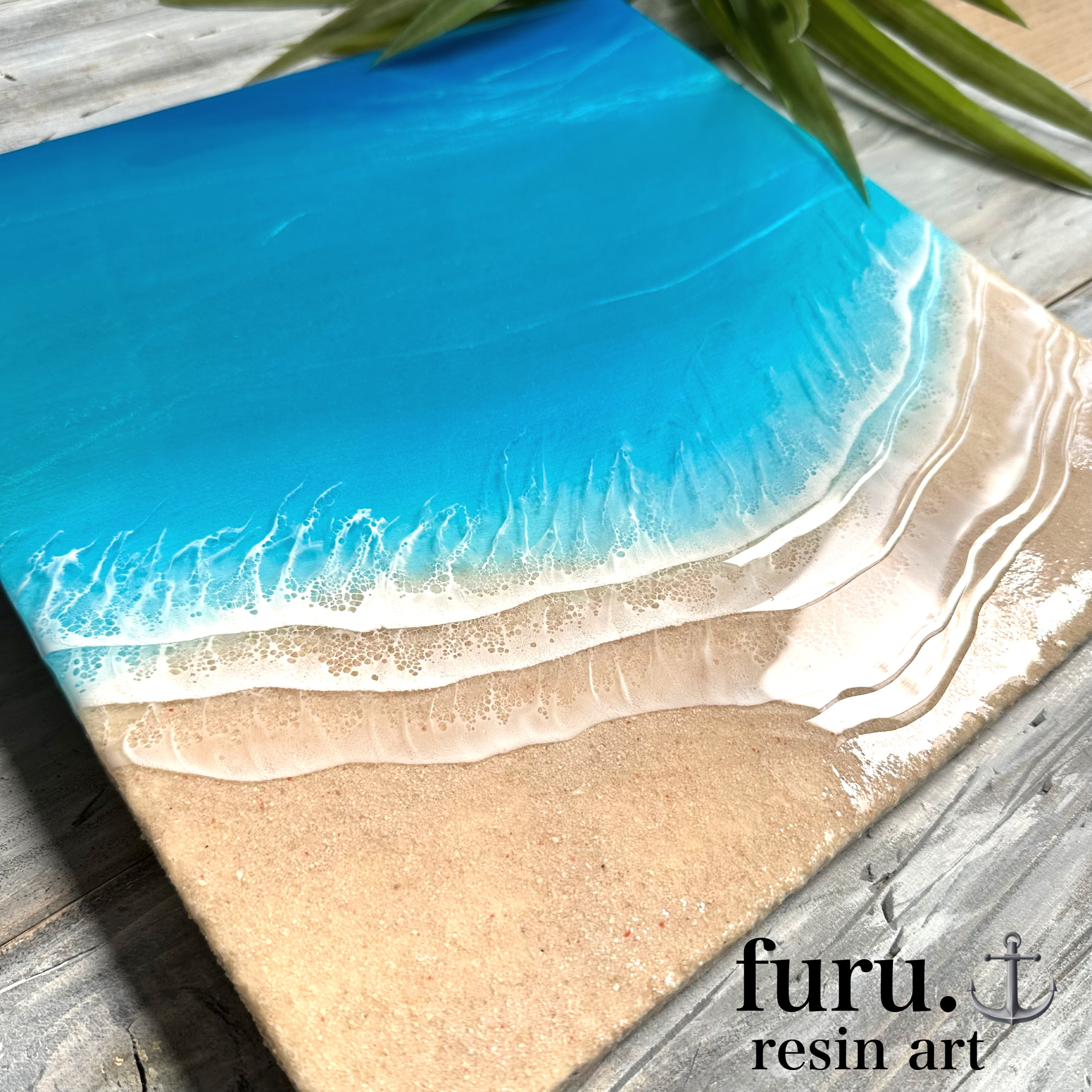 オーシャンアートパネル　海　波　新築祝い　開店祝い　プレゼント　南国　ハワイ　沖縄