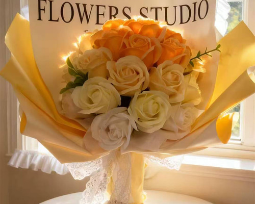 7色選べる枯れないお花 ソープフラワー 花束 誕生日プレゼント ギフト