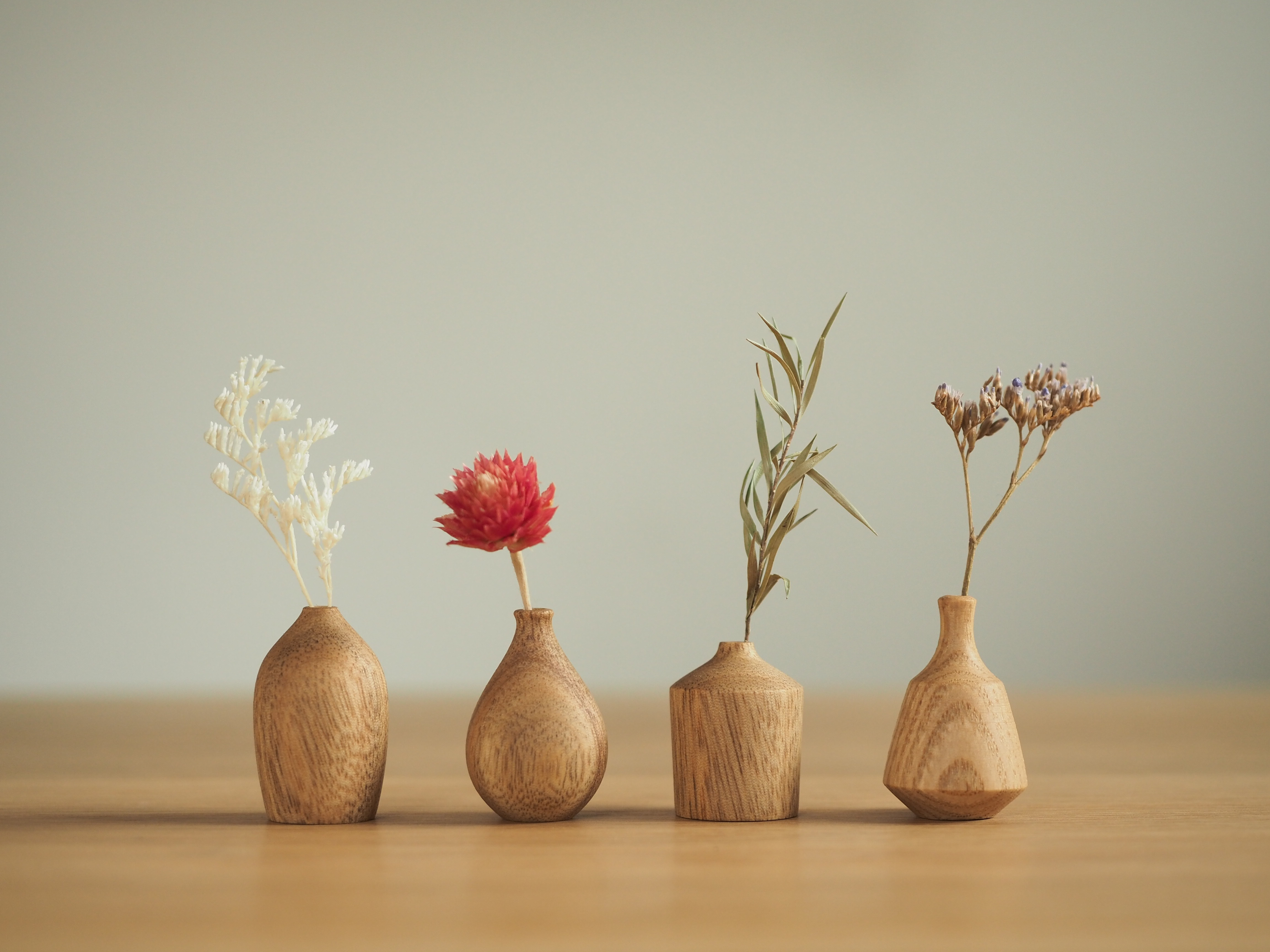 とっても小さな天然木の花器【楠】一点物・一輪挿し・フラワー
