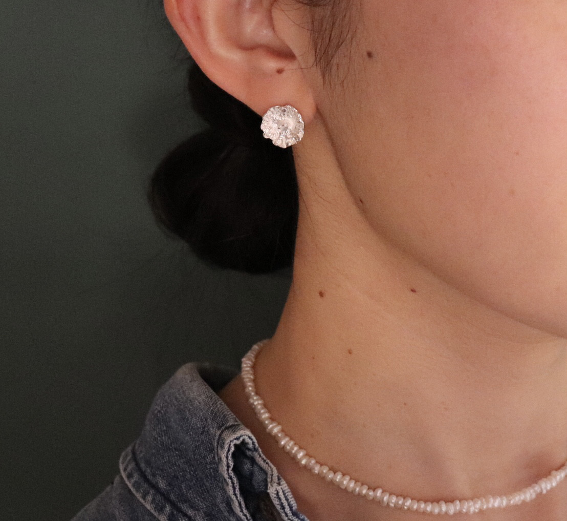 freckle.【furiruフリル】ピアス / silver925 / フラワーピアス/花ピアス/シルバーピアス