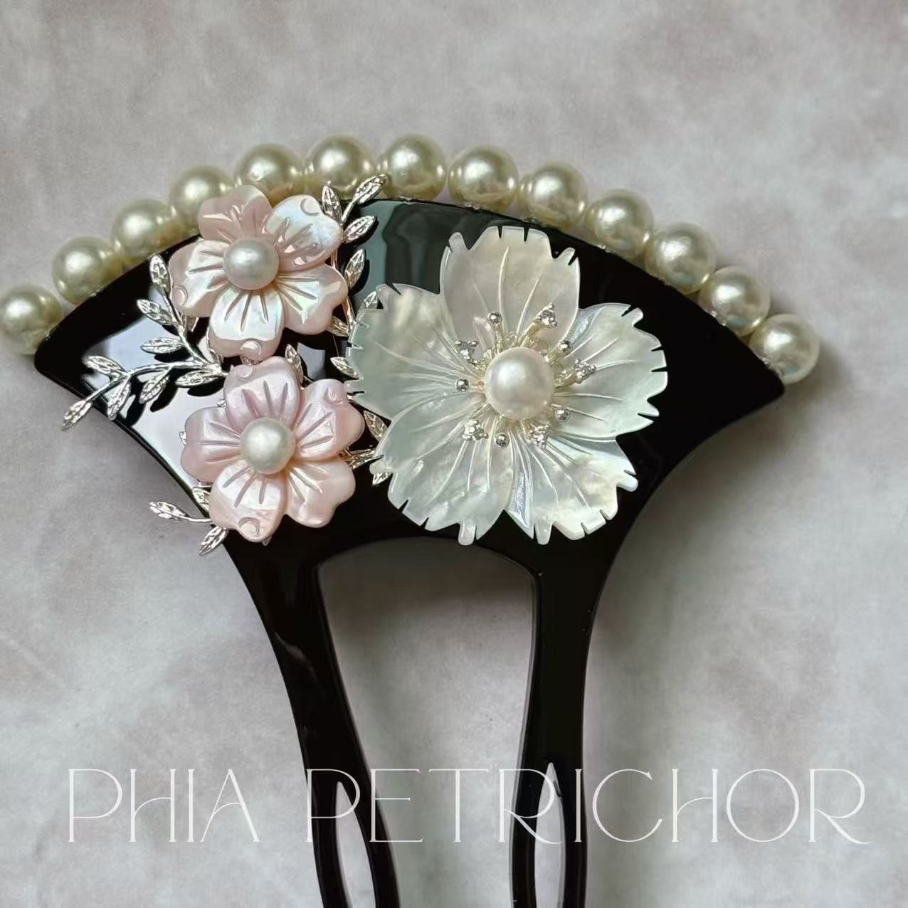 簪 和 K24GP 桜 かんざし バチ型 パール 簪 着物 髪飾り 留袖 着物 成人式 結婚式 卒業式