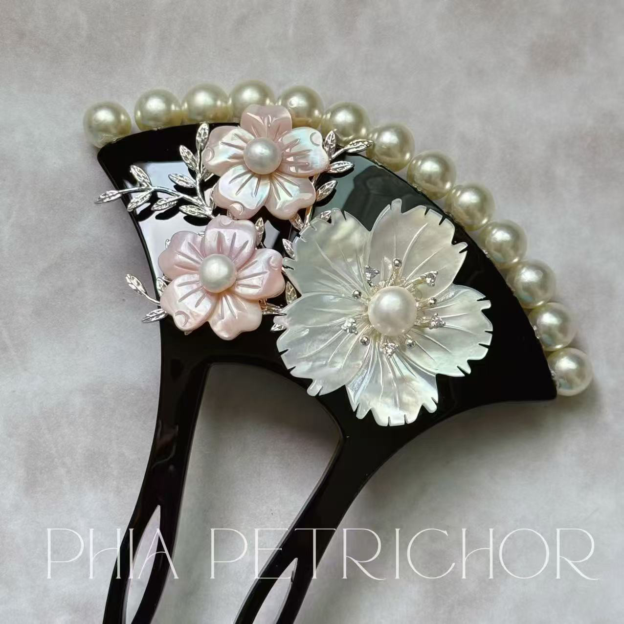 簪 和 K24GP 桜 かんざし バチ型 パール 簪 着物 髪飾り 留袖 着物 成人式 結婚式 卒業式