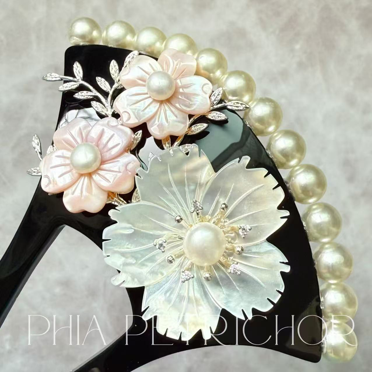 簪 和 K24GP 桜 かんざし バチ型 パール 簪 着物 髪飾り 留袖 着物 成人式 結婚式 卒業式