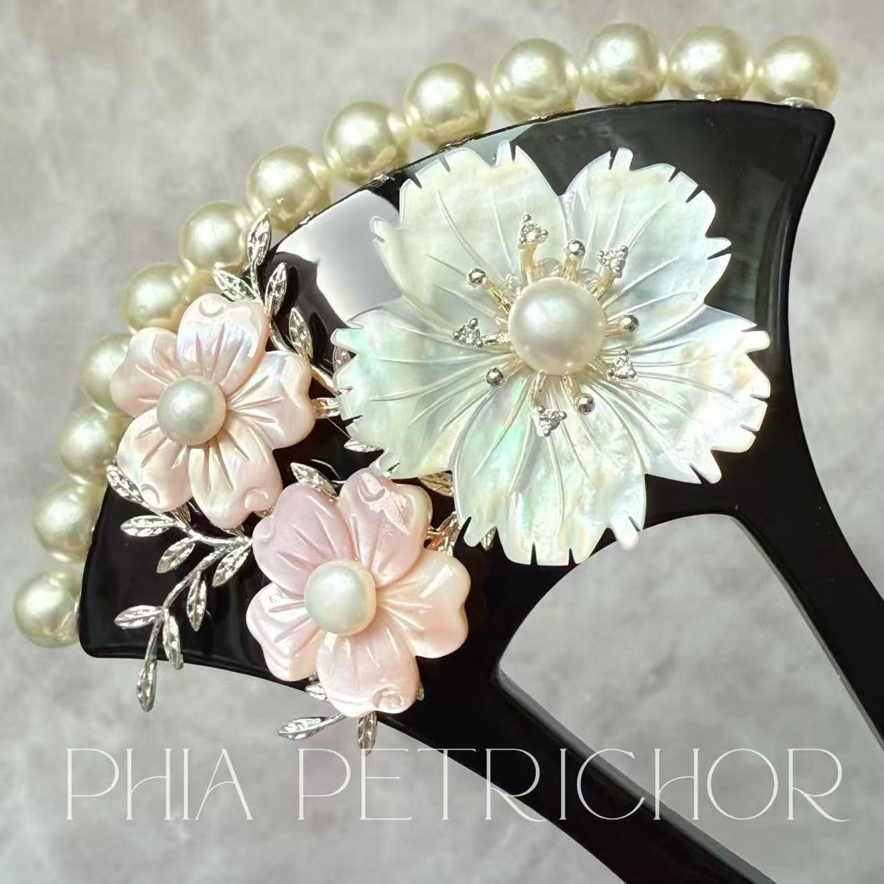 簪 和 K24GP 桜 かんざし バチ型 パール 簪 着物 髪飾り 留袖 着物 成人式 結婚式 卒業式