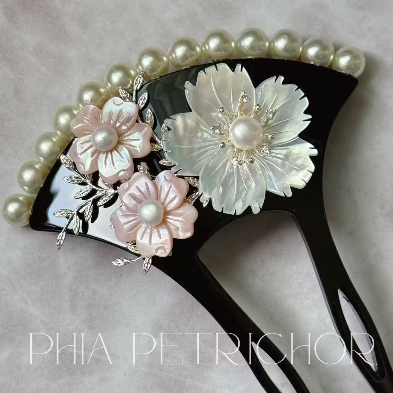 簪 和 K24GP 桜 かんざし バチ型 パール 簪 着物 髪飾り 留袖 着物 成人式 結婚式 卒業式