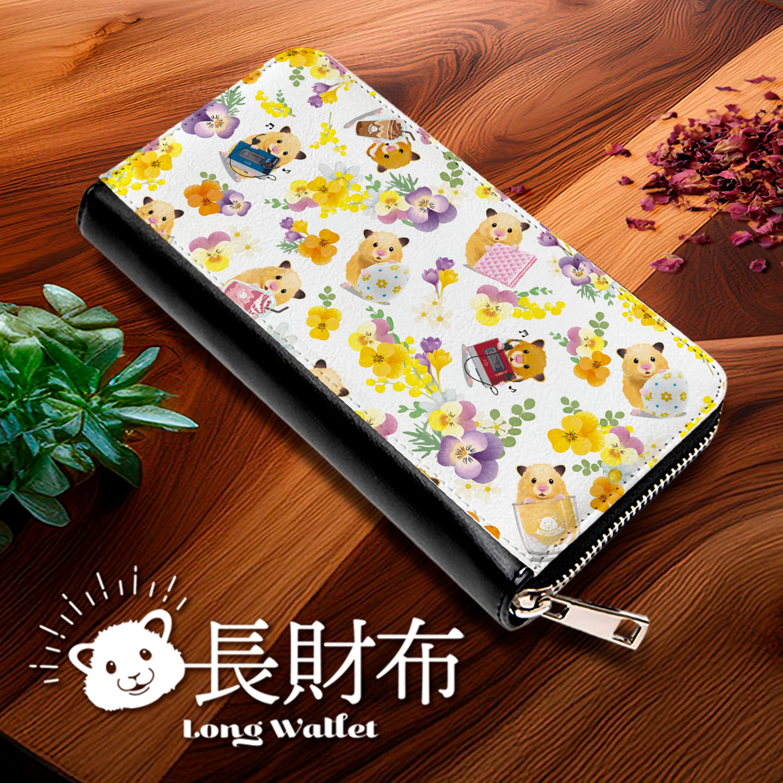 長財布　スプリングフラワー