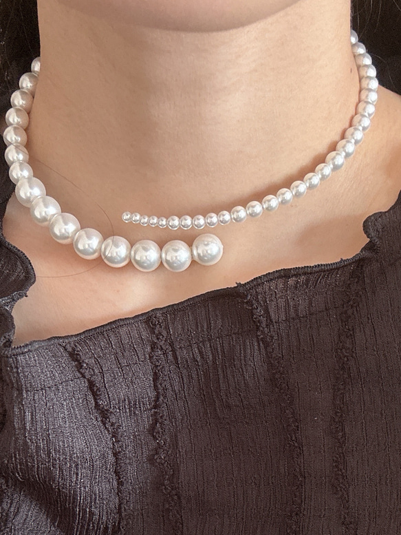 パールチョーカー チョーカー ちゅるみ 通販 19101078｜Creema(クリーマ)