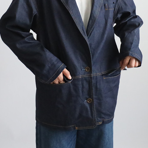 【タグ付き】パリ・サンジェルマン EDIFICE デニム テーラードジャケット PARIS SAINT-GERMAIN STORE TOKYO SPRING & SUMMER COLLECTION