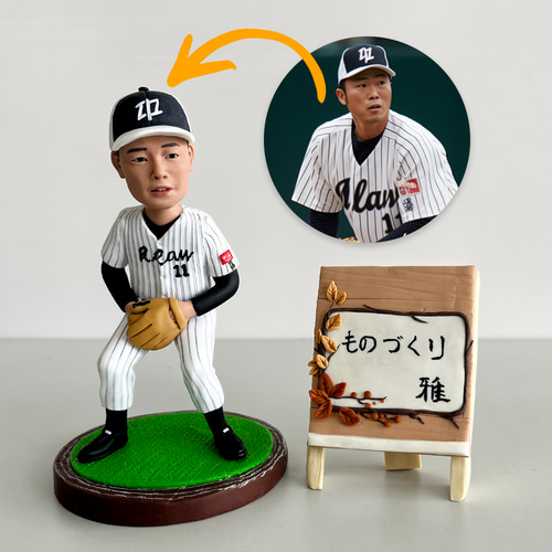 オリジナル フィギュア｜写真で作る ボブルヘッド 退職祝い 誕生日