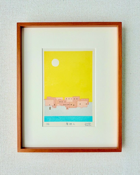 木版画：カミュ・異邦人 1枚目の画像