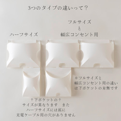 スマホポケット(幅広コンセント用)コンセントと組み合わせて設置できる壁掛けスマホホルダー【左右の向きが選べます】 11枚目の画像