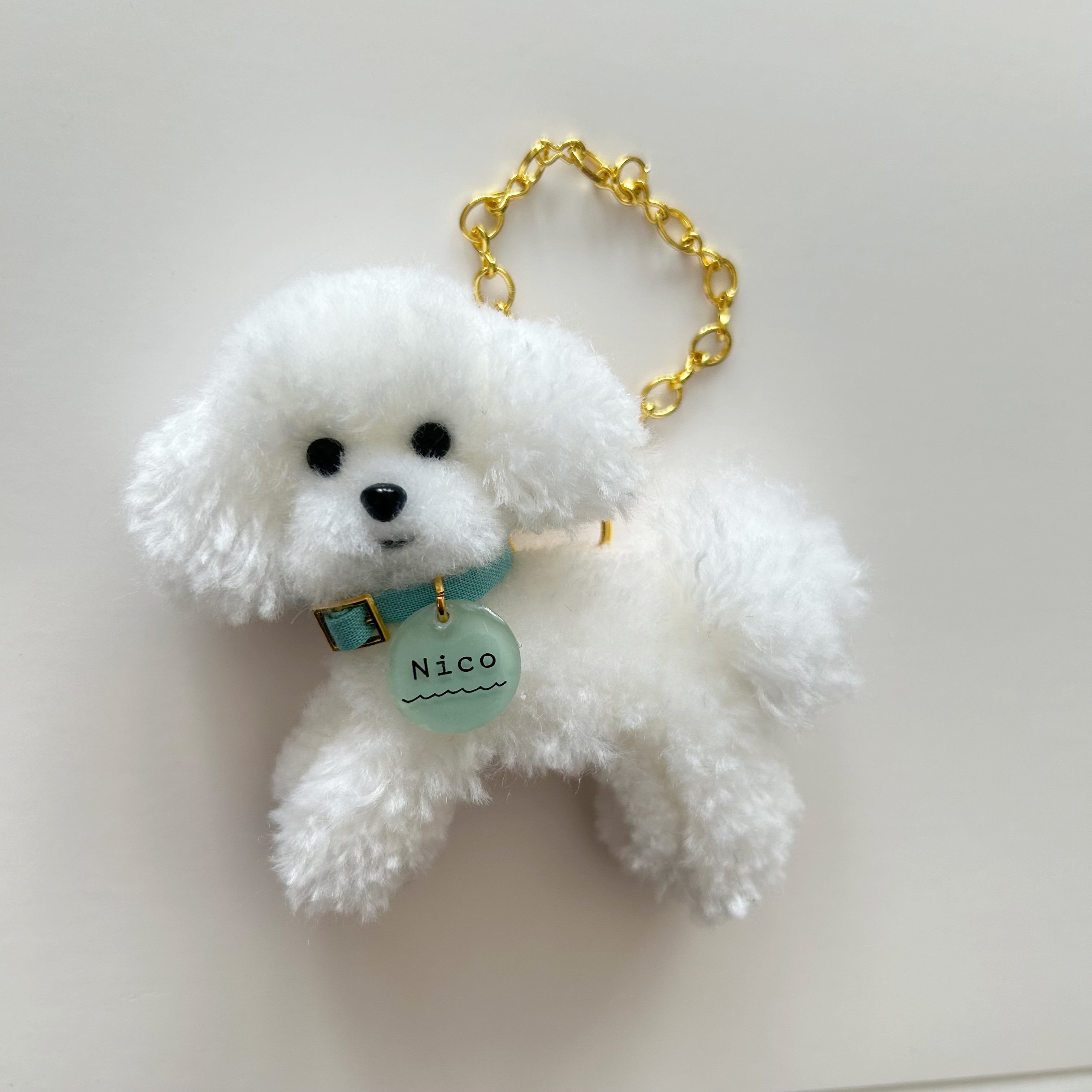 トイプードル 名入れバッグチャーム おもちゃ・ペット小物 Chanco.yomo