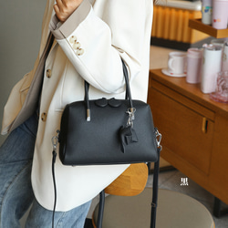 潤いのある艶！•6色•3WAY•厚手な天然軟めな牛革ハンドバッグ•牛革ショルダーバッグ• 8枚目の画像