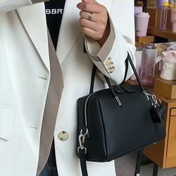 潤いのある艶！•6色•3WAY•厚手な天然軟めな牛革ハンドバッグ•牛革ショルダーバッグ• 3枚目の画像