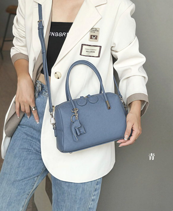 潤いのある艶！•6色•3WAY•厚手な天然軟めな牛革ハンドバッグ•牛革ショルダーバッグ• 7枚目の画像