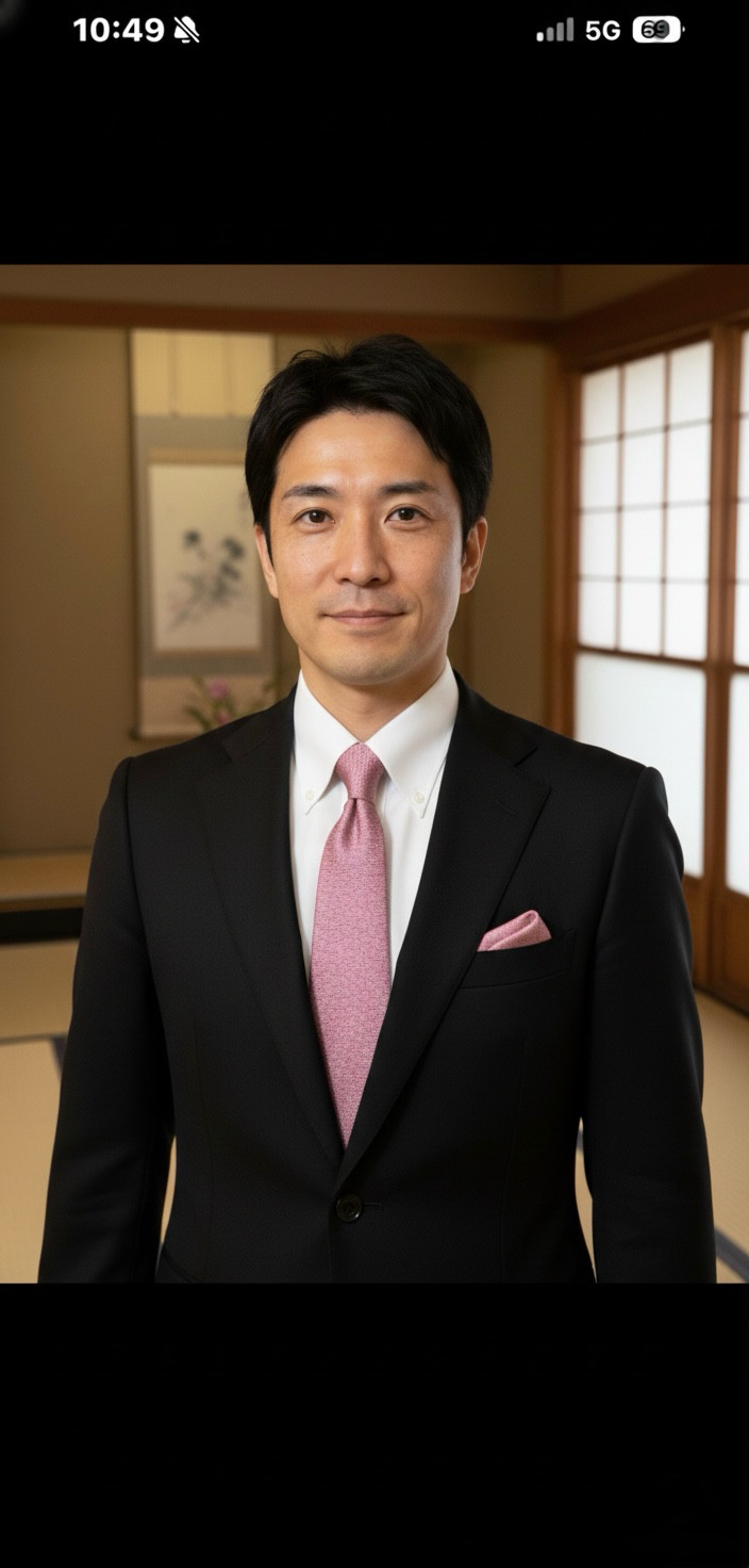 正絹 薄紫小花 京友禅小紋 ネクタイ&チーフ　友禅彩