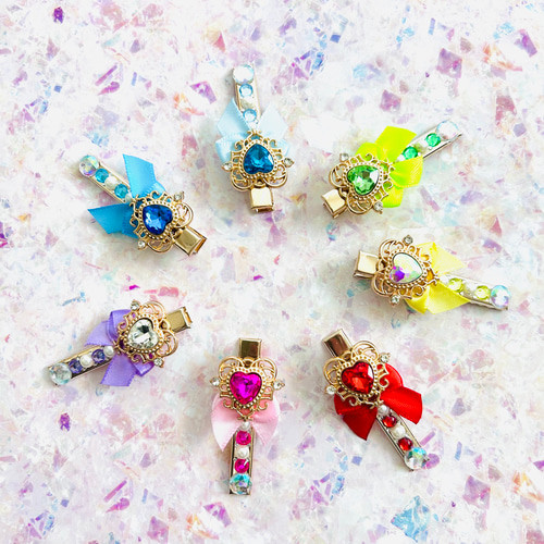 魔法少女]魔法のステッキ＊ヘアアクセサリー ヘアクリップ・バナナ