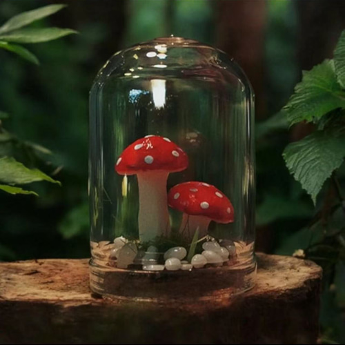 ミニチュア きのこオブジェ デコレーション用 1点 ミニチュアキノコ
