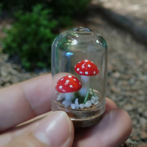 ミニチュア きのこオブジェ デコレーション用 1点 ミニチュアキノコ