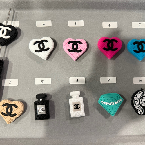 ロゴ シリコン シリコンビーズ カスタムボールペン デコパーツ emu  