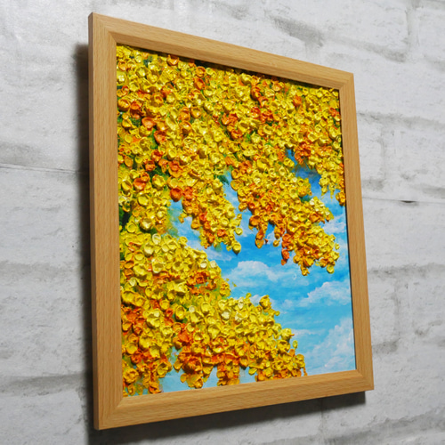 油彩画　カモミール 油彩画 カモミール 684bc63c4448864c0727278b97c1f2