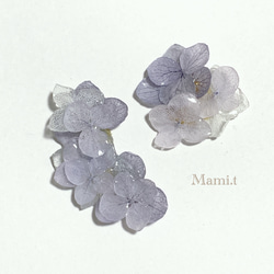 《Mami.t》  紫陽花のイヤーカフ 2枚目の画像