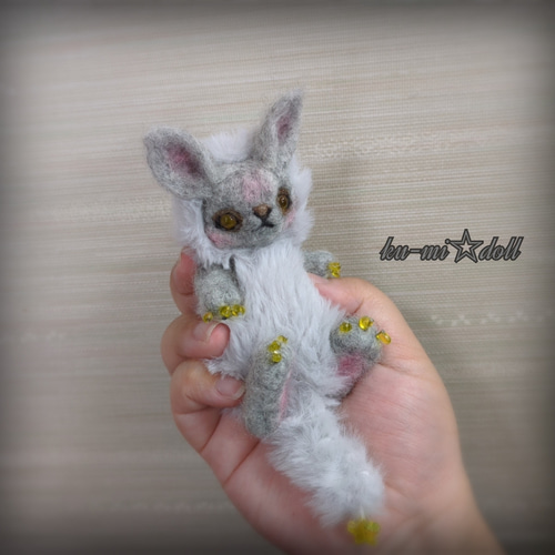 ベビー魔法幼獣 ハンドメイド アートドール 羊毛フェルト 幻獣