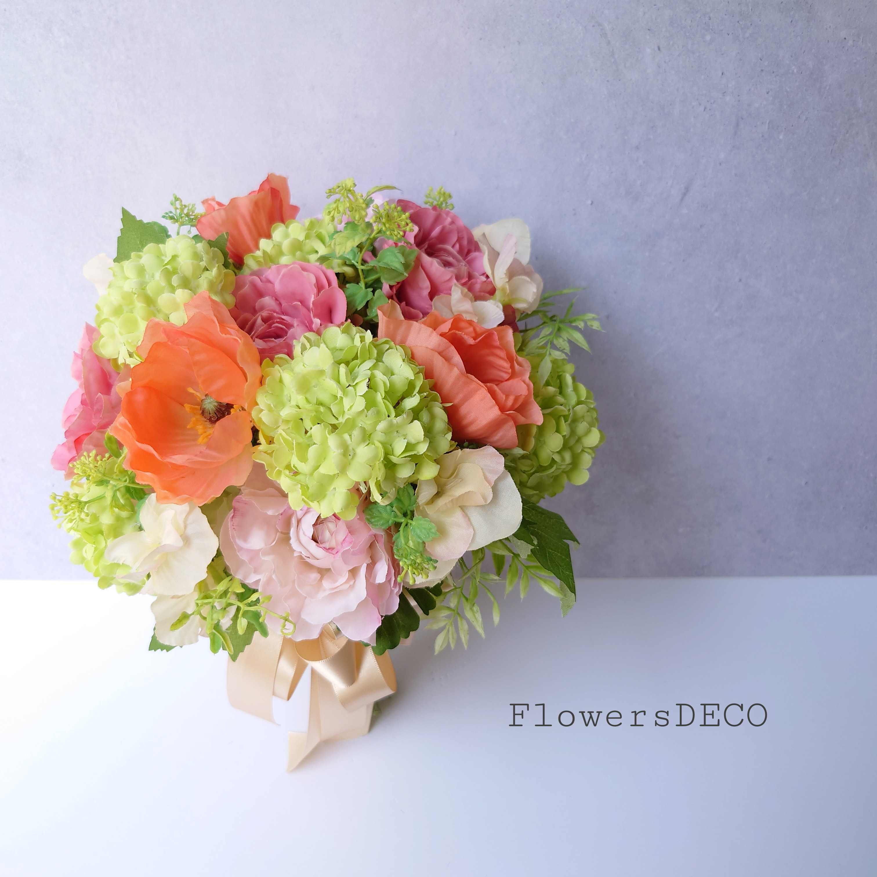 new!!春風❀ラナンキュラスと春花のブーケ【Bouquet】アーティシャルフラワー