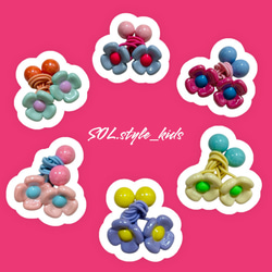 選べる2点セット レインボーポップ クリップ セット ヘアクリップ