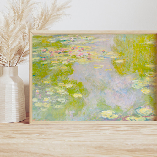 モネ 睡蓮 アートポスター インテリア 絵画 風景画 アンティーク
