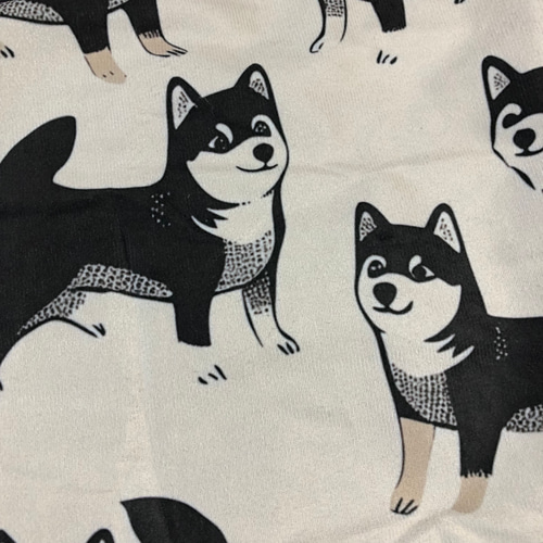 犬柄 ハンドメイド ぺたんこトートバッグ 柴犬 トートバッグ