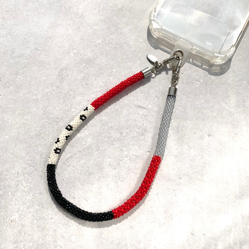 マルチストラップ[Matilda]:ビーズストラップ スマホストラップ ハンド