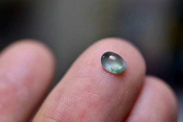 RS10-06 高氷種 宝石質 白氷飃藍花 天然ミャンマー産 A貨 本翡翠  