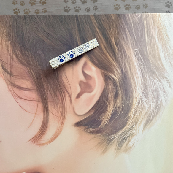 肉球親子▲ヘアクリップ▲中◯多彩◯　クリスタルデコレーション 11枚目の画像