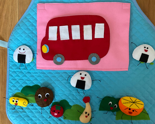 エプロンシアター おべんとうバス 生地 ショコラ 通販 19104553