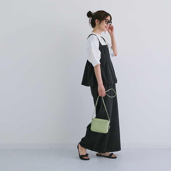 【セール】麻タッチで爽やかな印象に♡ポッコリお腹にもオススメ ペプラムキャミ ビスチェ パンツ セットアップ 24168 18枚目の画像