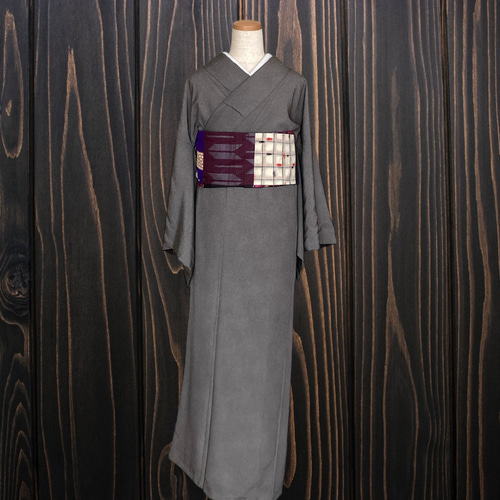 和風　着物リメイク額 着物リメイクワンピース 留袖ドレス 上村松園の世界 落款あり作家物