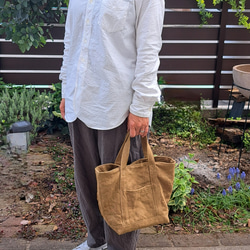 リネン帆布のしっかりトートバッグ 12枚目の画像