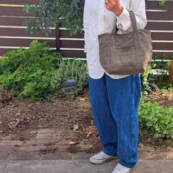 リネン帆布のしっかりトートバッグ 11枚目の画像