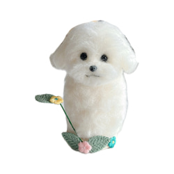 ジャンピングコーギーちゃんのキーホルダー♪ 羊毛フェルト petit.L