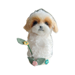 ☆ハンドメイド☆ いっしょにおでかけ シーズー ぬいぐるみ 白