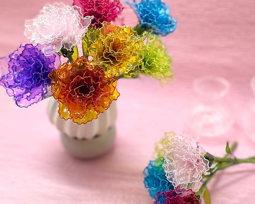 推しカラーのお花はいかがですか Sサイズ アメリカンフラワー