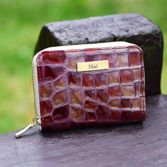 特集掲載】 本革 コンパクト財布 ステンドグラスレザー｜ラウンド