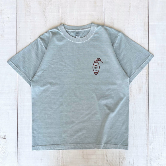 フォークリフトキータグTシャツ（ヴィンテージミントブルー）【在庫限り】 7枚目の画像
