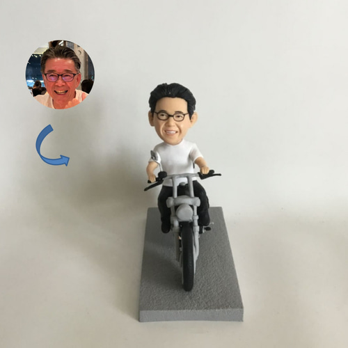 オーダーメイド】 お写真から フィギュア バイク好き フィギュア