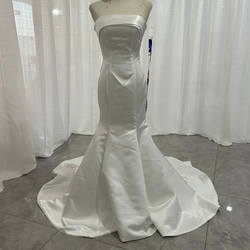 カラードレス イエロー 楊柳オーガンジー ベアトップ パフスリーブ  